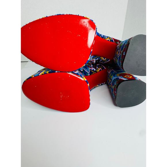 Christian Louboutin Izamayaz Black Velvet 130mm Platform Boots IT 40 Retro - Picture 6 of 11